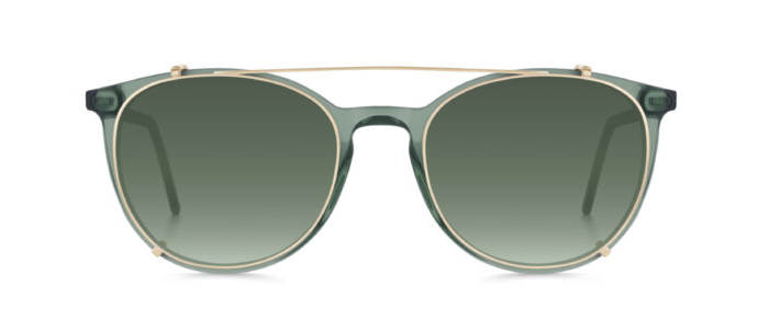 Munic Eyewear Clip 881-1 G15 Gold-Grün