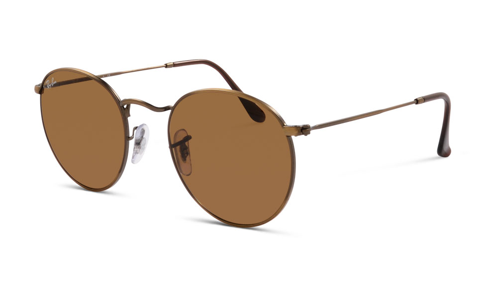 Ray-Ban Round Metal RB3447 9228/33 50 gold/braun