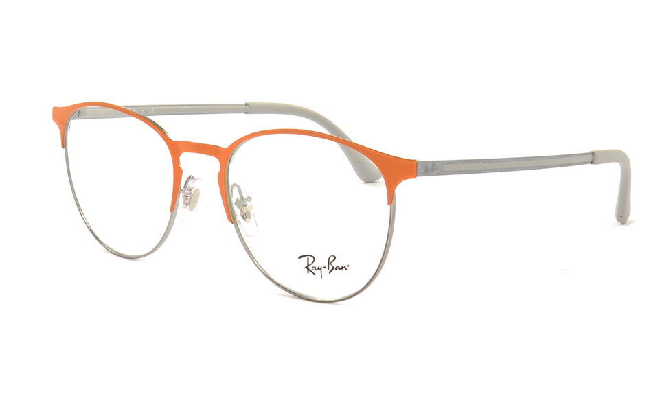 Ray-Ban RX6375 2949 51 Gunmetal Top On Orange