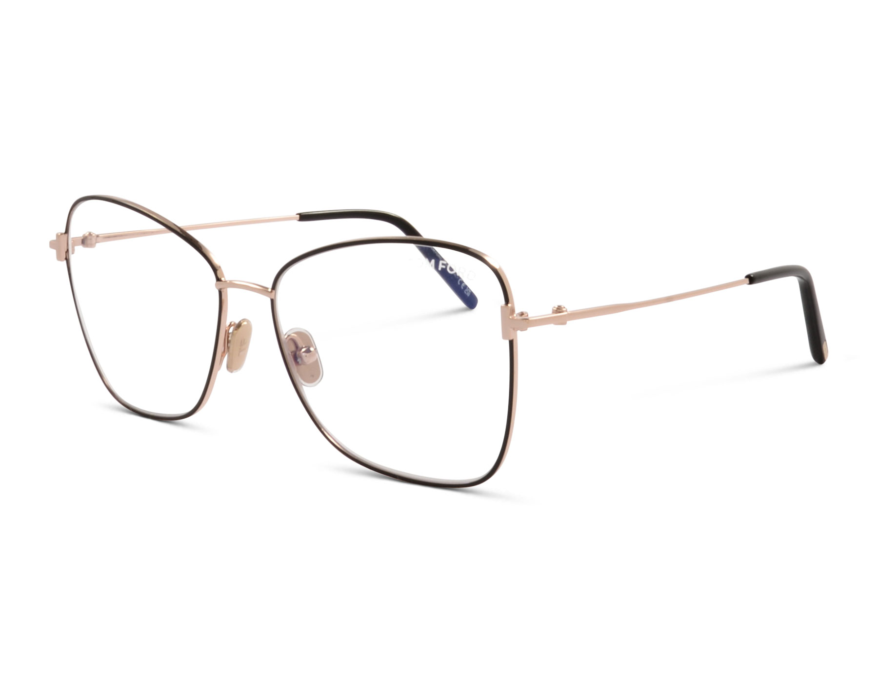 Tom Ford TF5906-B 001 55 Schwarz/Roségold