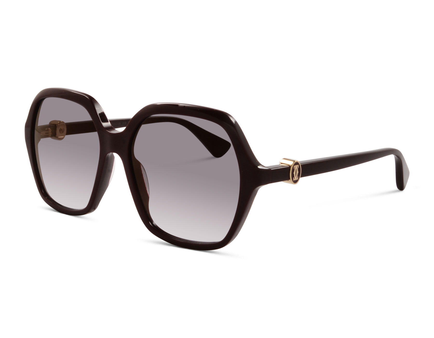 Cartier CT047OS 3 57 Dunkelrot