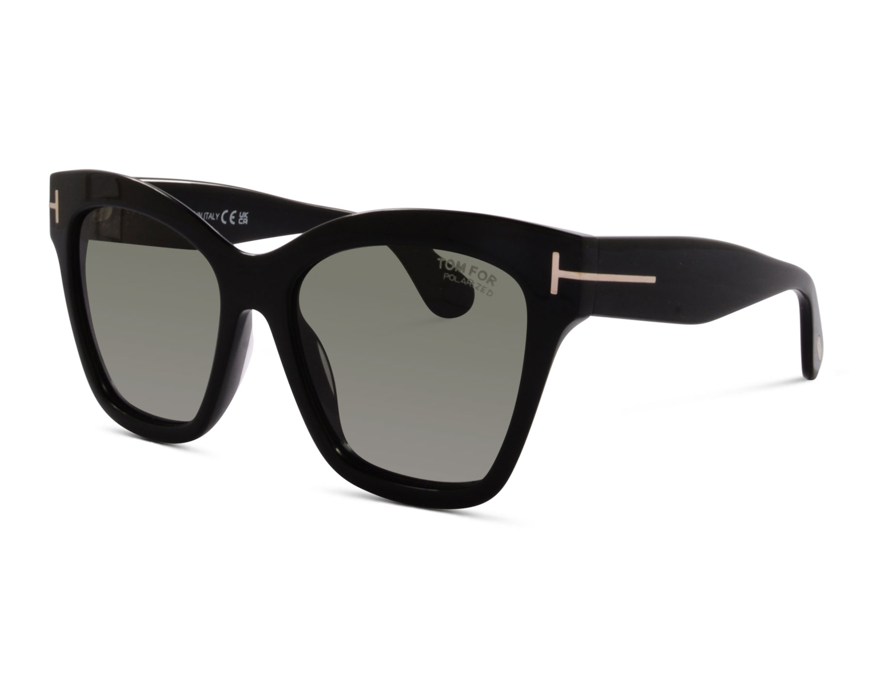 1028055 Tom Ford Elvira TF1217 ECO 01R POLARIZED 55 Schwarz