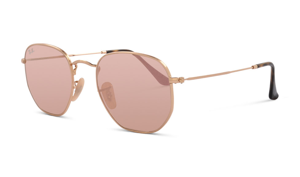 Ray Ban RB 3548-N 001-Z2 51 Gold Copper Flash
