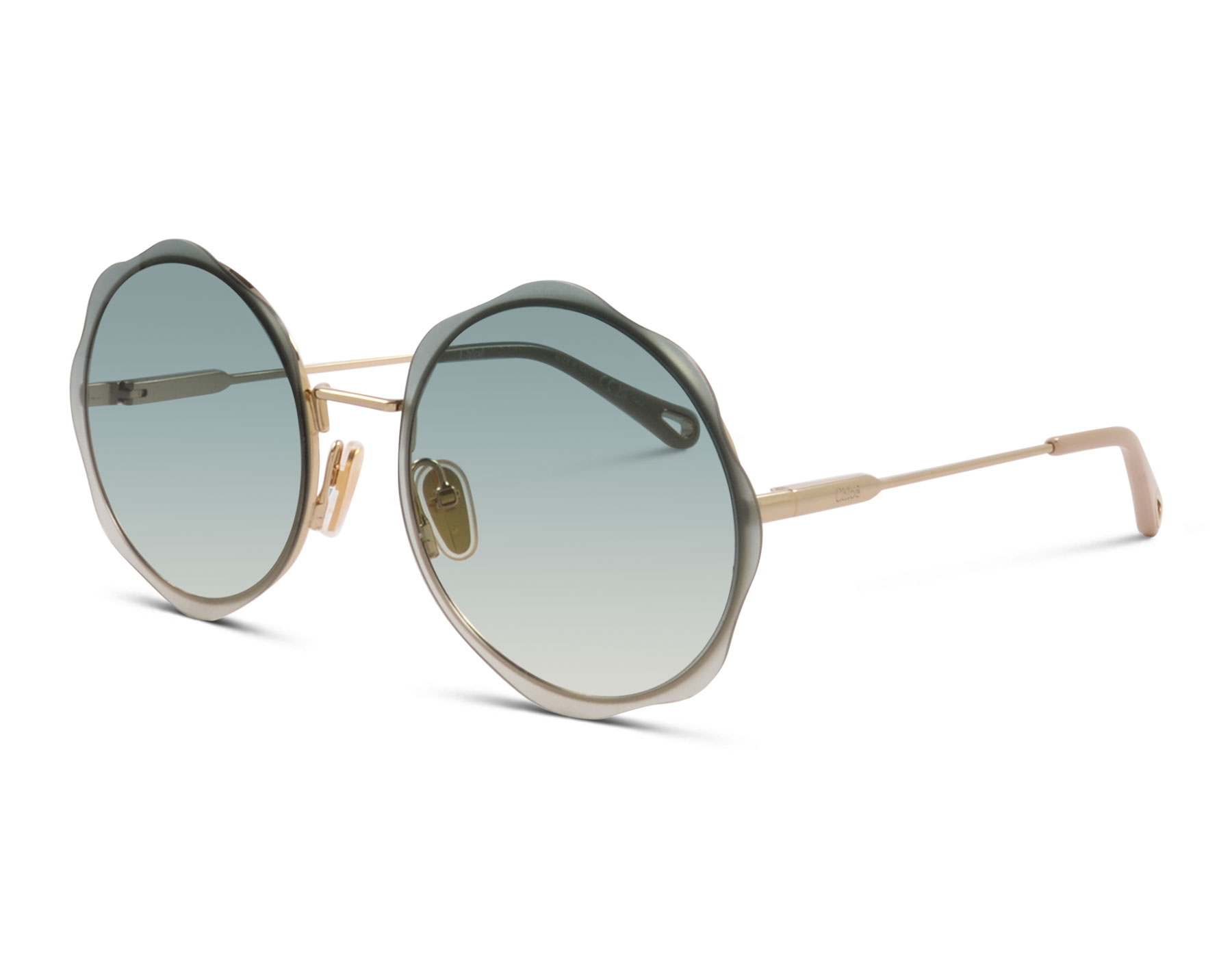 Chloé CH0202S 002 61 Blau/Gold/Transparent