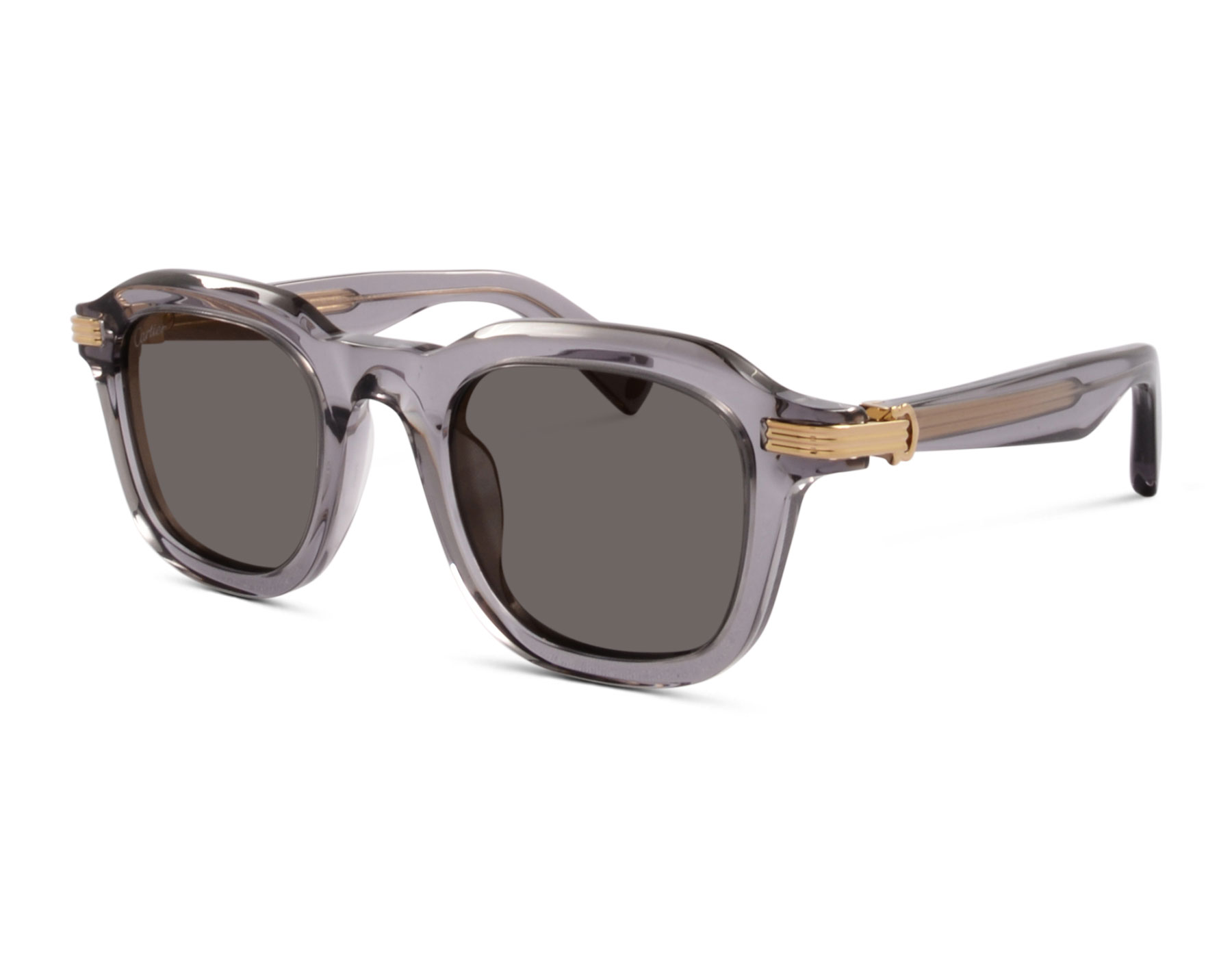 Cartier CT0536S 003 XL 49 Grau Transparent