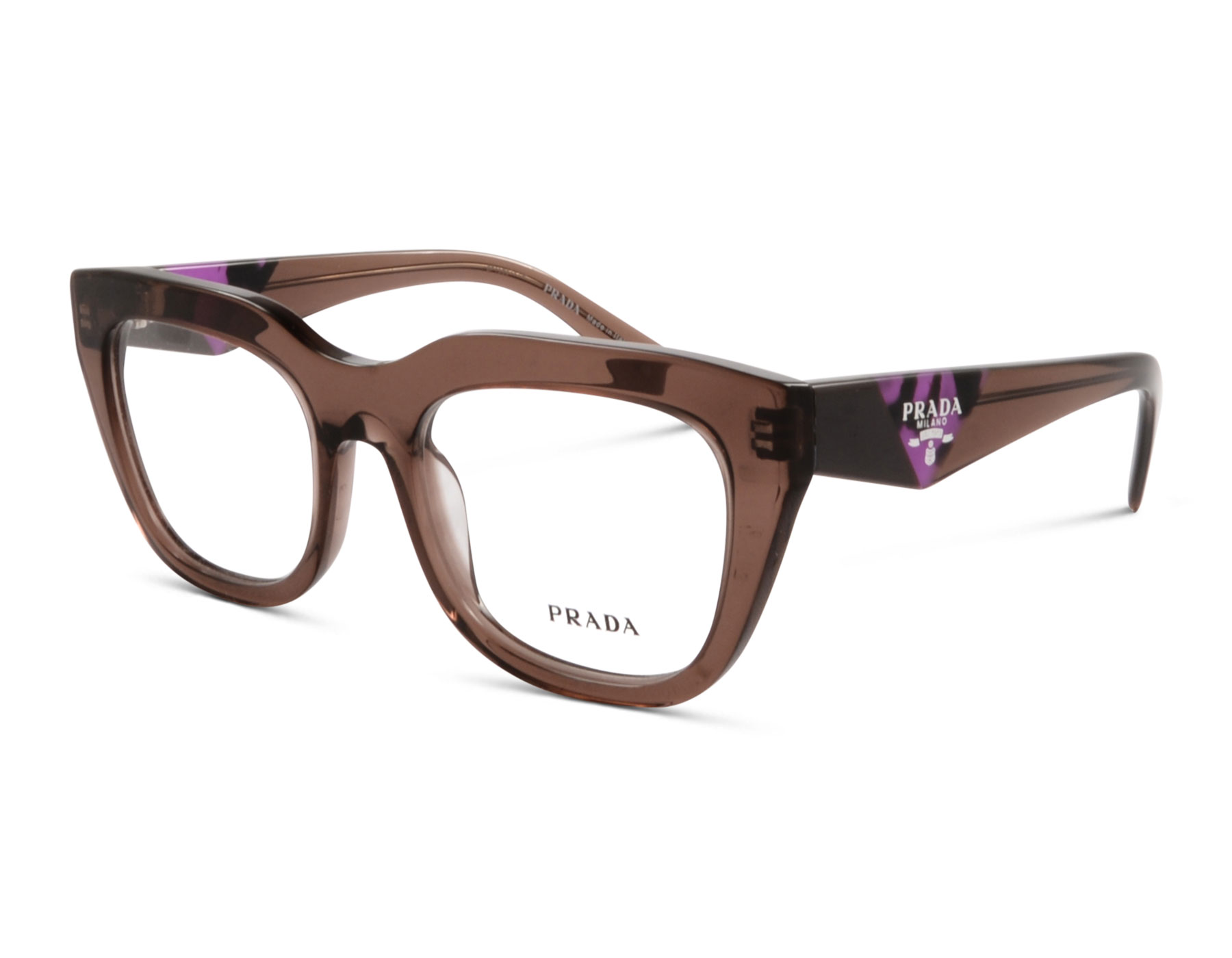 Prada PR A06V 170-101 52 Transparentes Braun