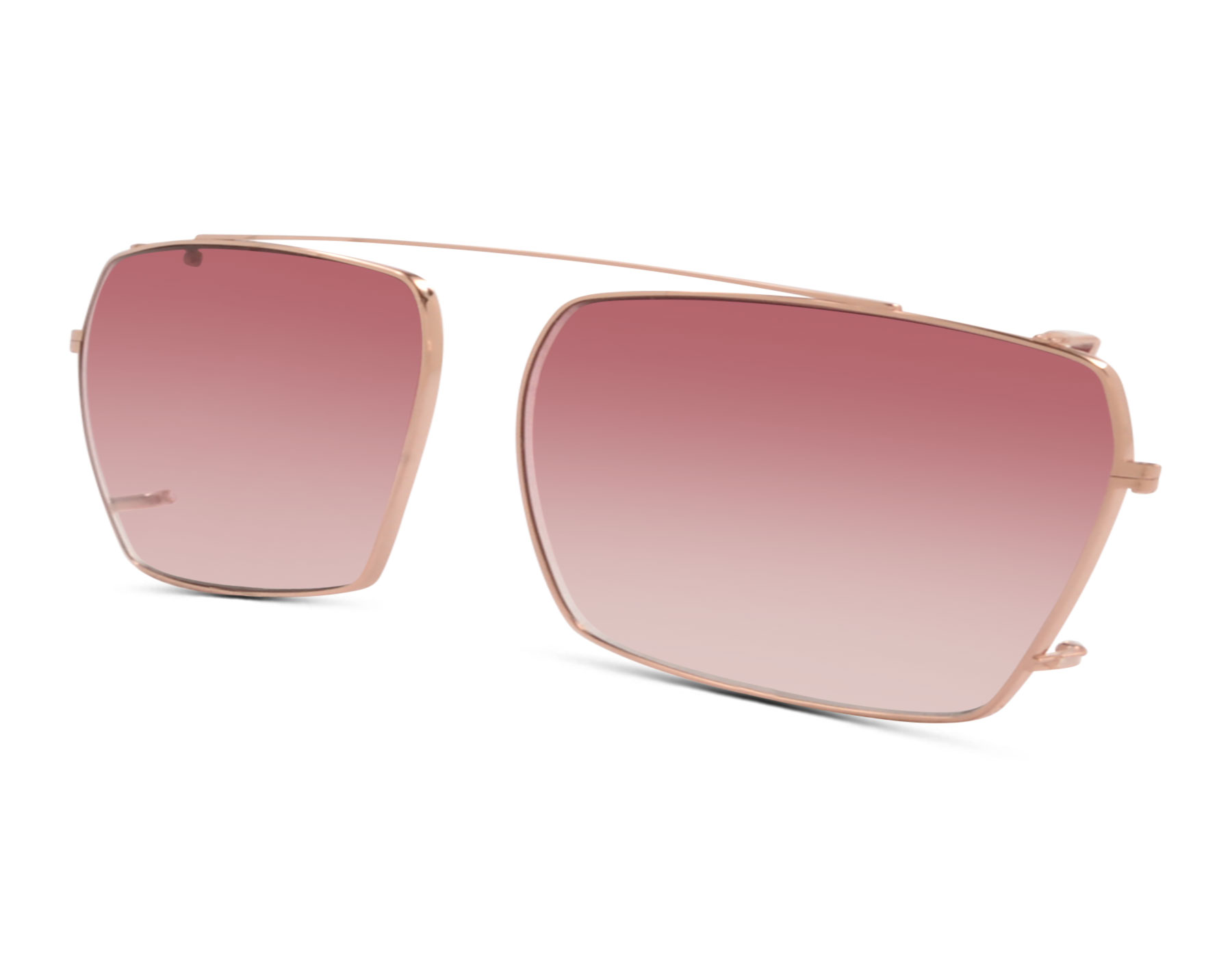 Munic Eyewear Clip 433-1 Gold R - Burgundy