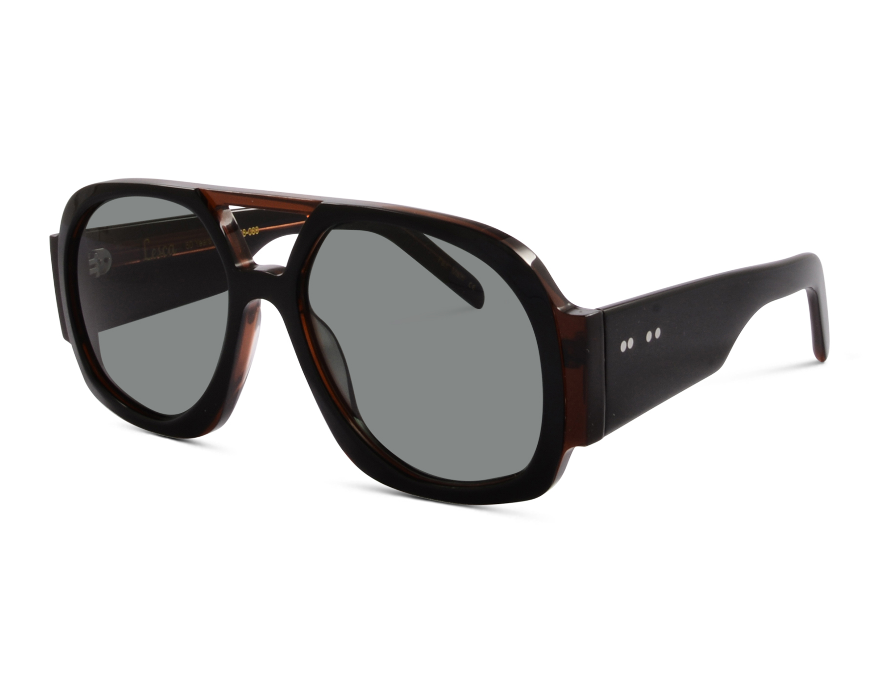 Lesca TUPAC Sun ltd27 Ltd.Ed.068-088 56 Black Cognac
