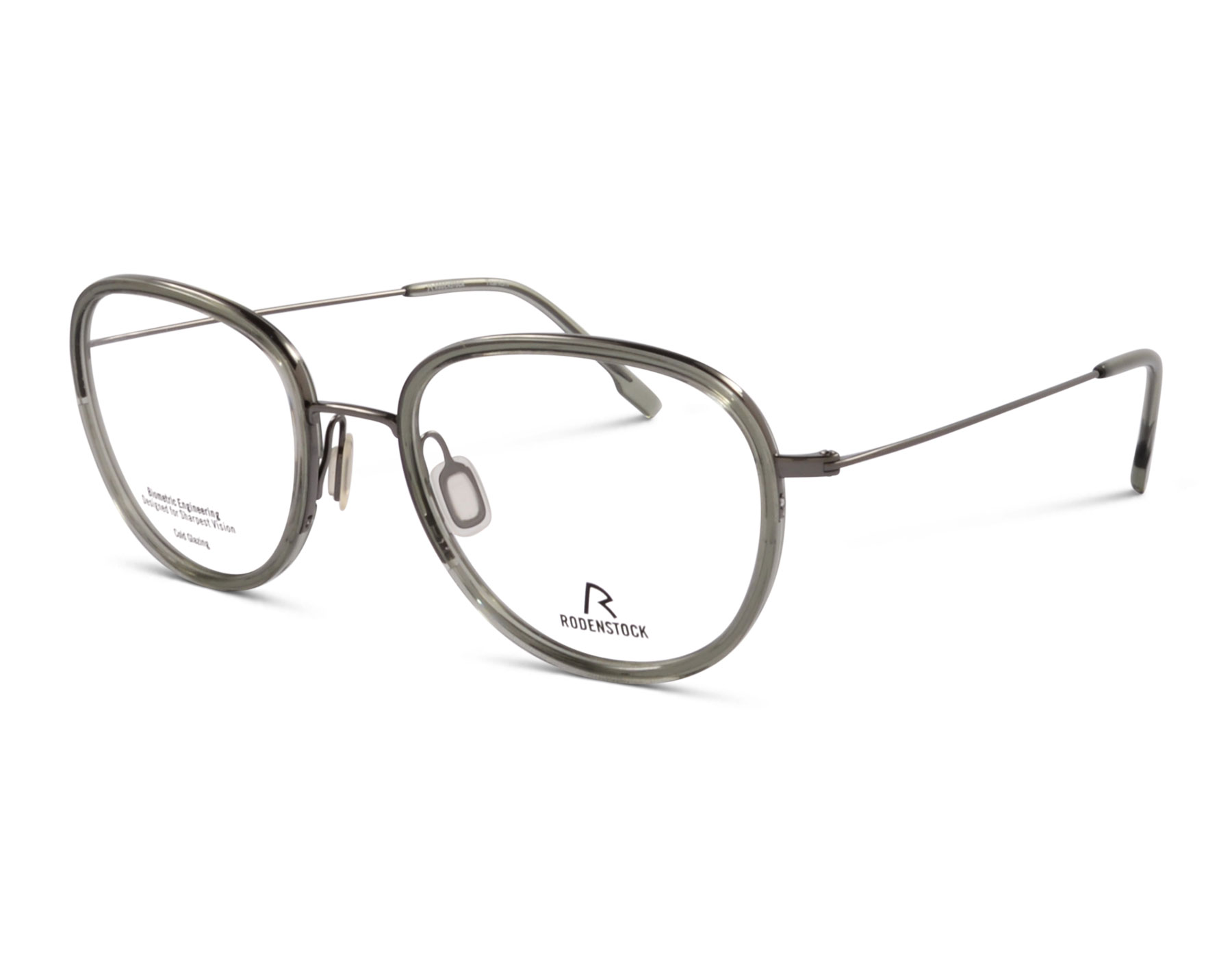 Rodenstock R7115 Rodenstock R 7156 A 53 Silber/Grün Transparent | 1023806