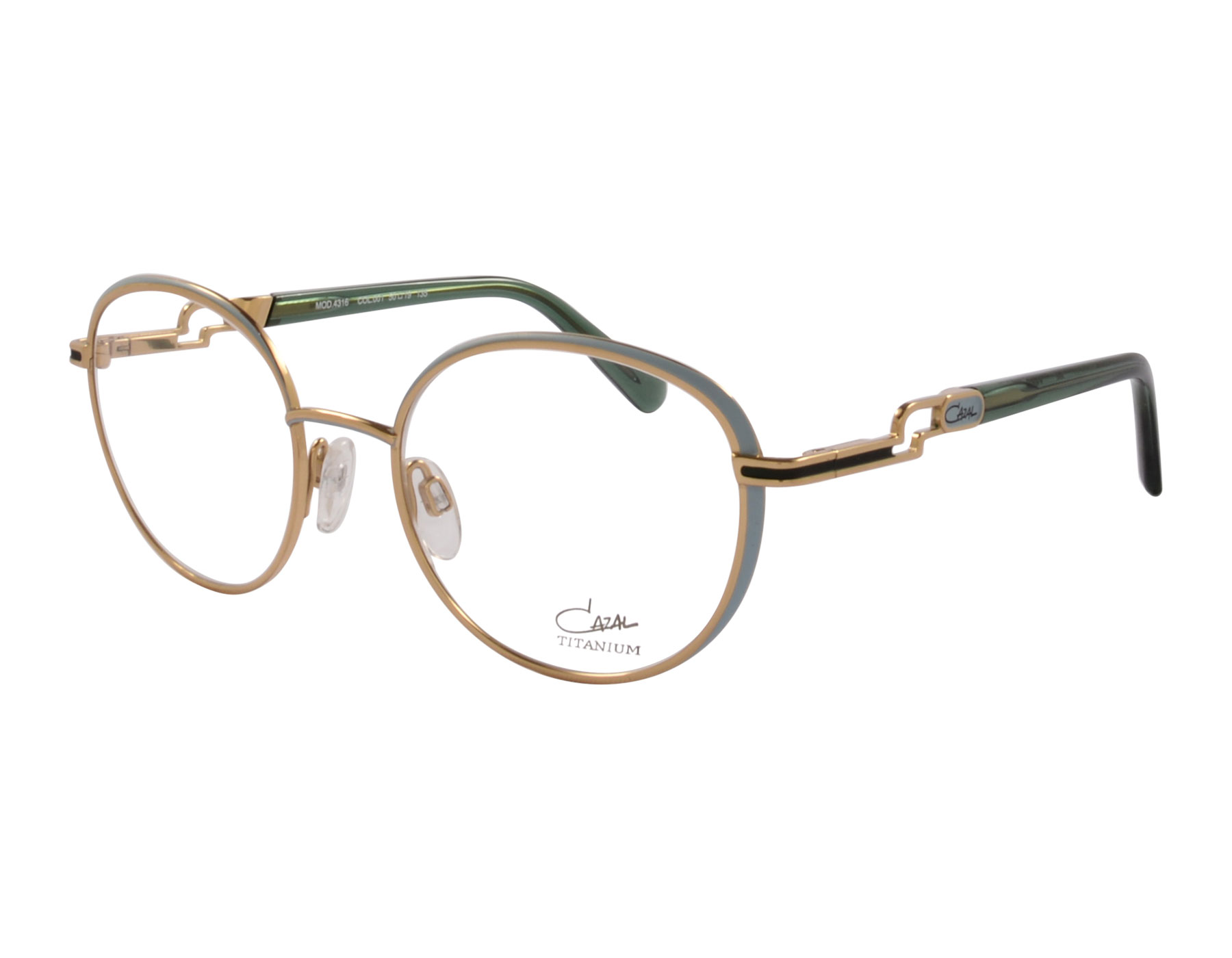 Cazal MOD. 4316 col. 001 50 Grün/Gold
