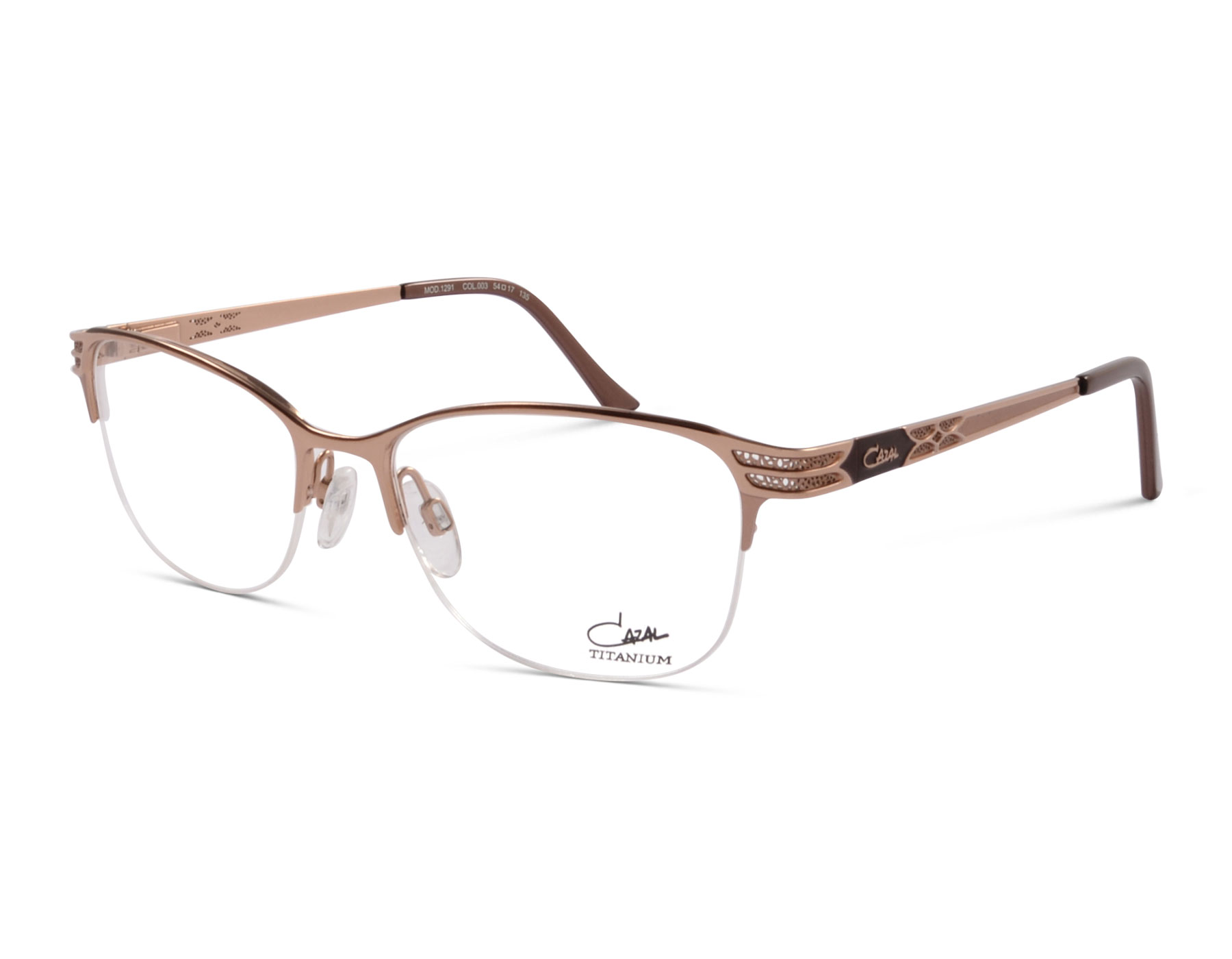 Cazal 1291 col. 003 54 Chocolate/Rosegold
