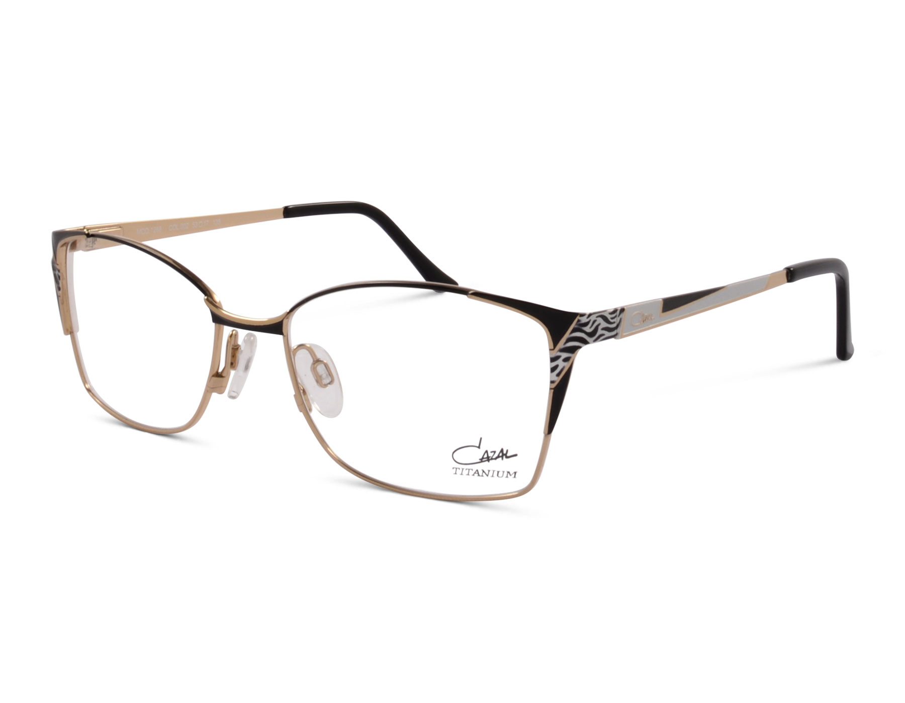 Cazal MOD. 1268 col. 002 53 Schwarz/Gold
