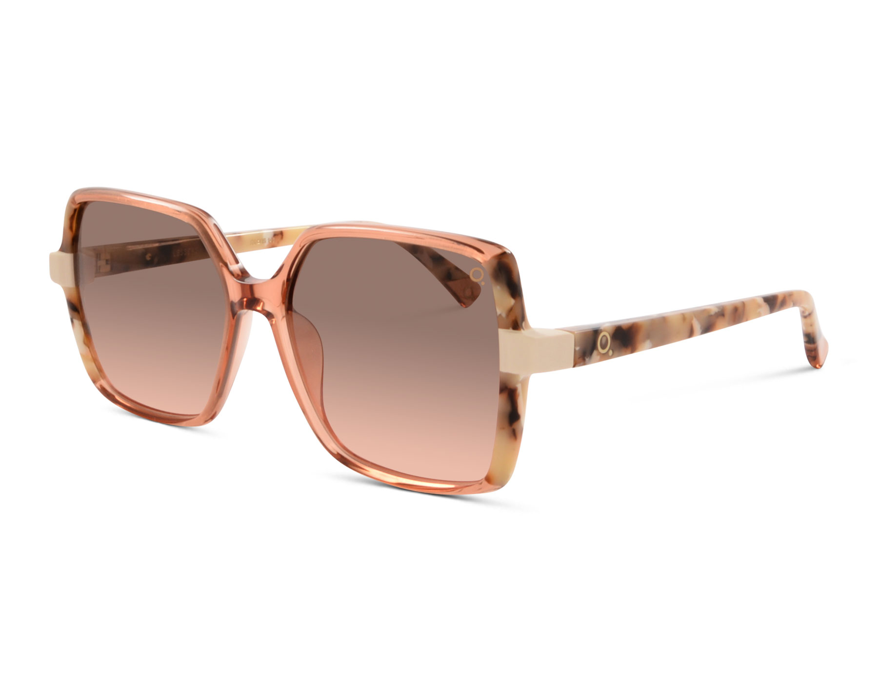 Etnia Barcelona LESSEPS OGBE 55 Rosa Transparent / Havanna Braun