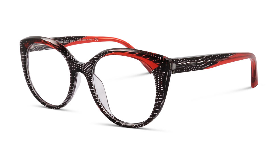 Alain Mikli A03129 001 52 Schwarz/Rot