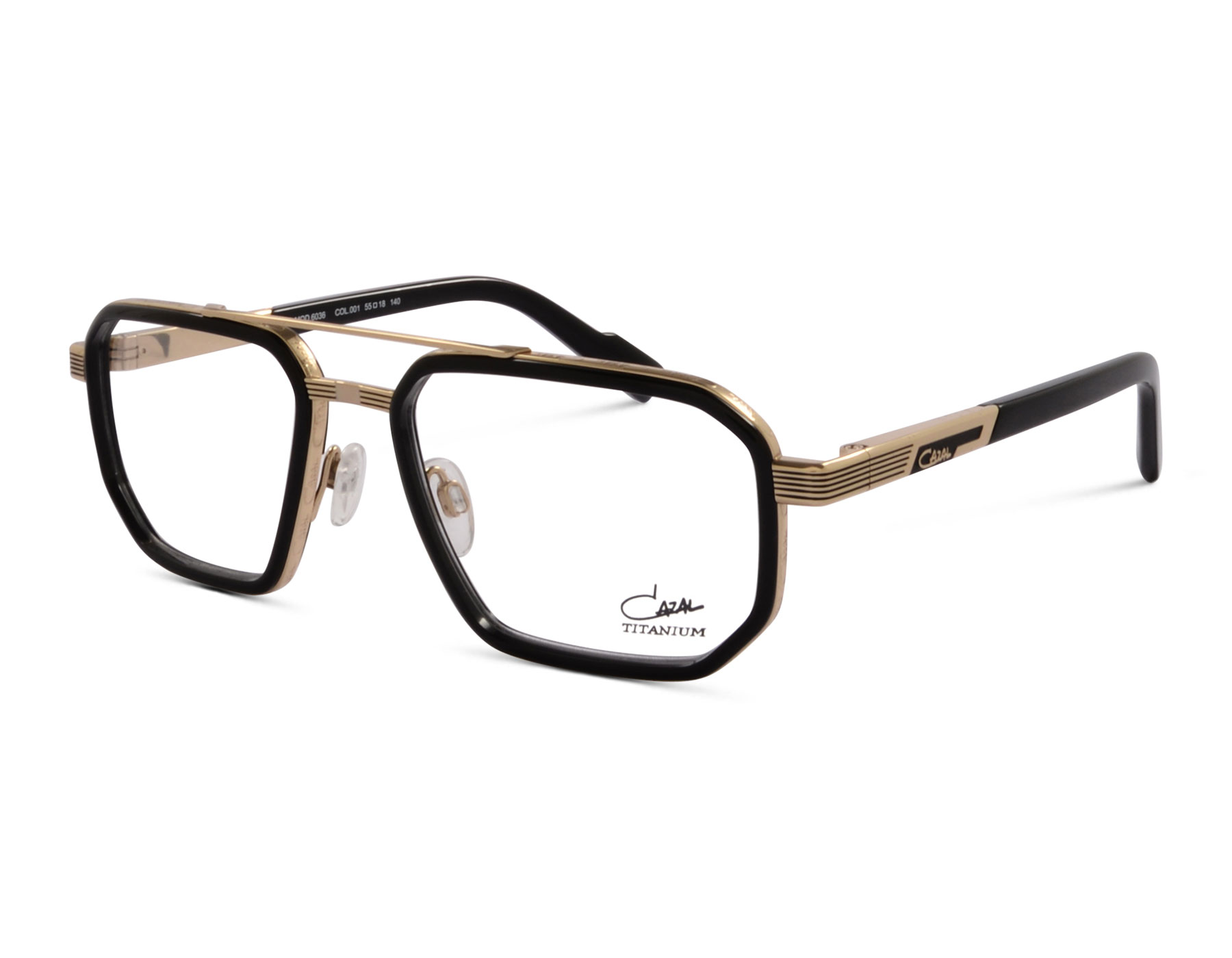 Cazal MOD. 6036 col. 001 55 Schwarz/Gold