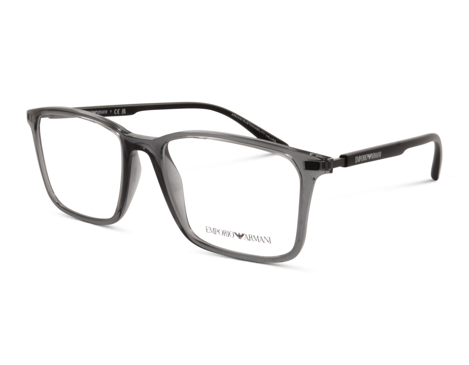 Emporio Armani EA 3237 6106 55 Grau Transparent