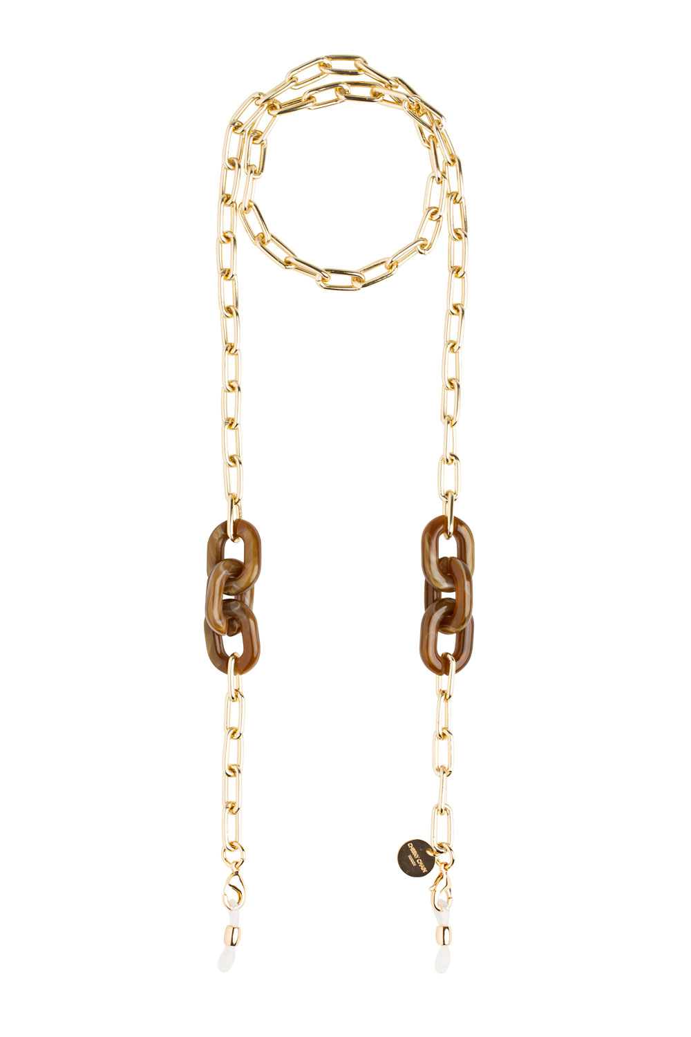 Cheeky Chain BABY CLARA tiger eye/gold