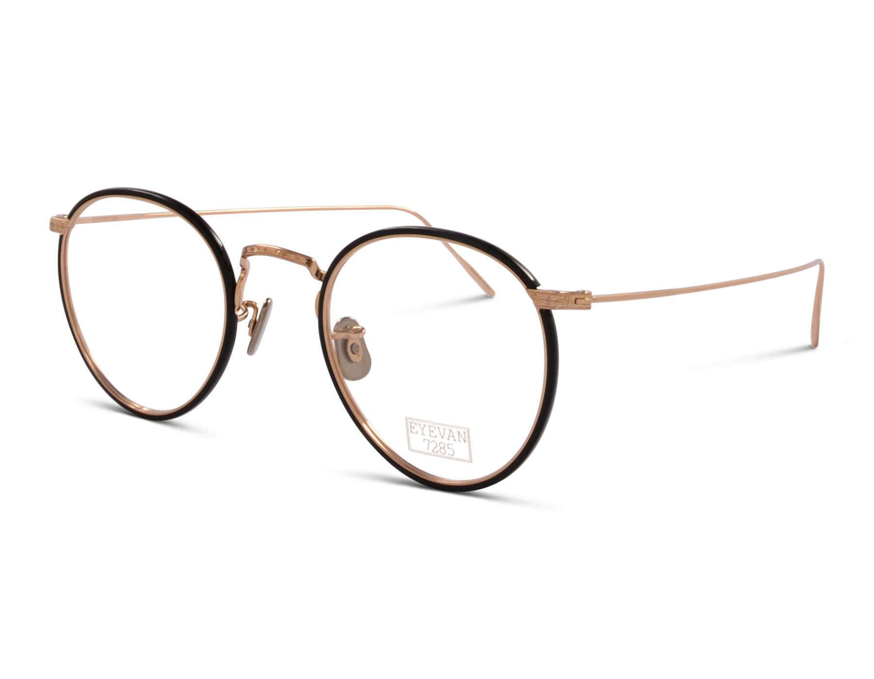 Eyevan 717W 1002 48 Schwarz/Goldfarben